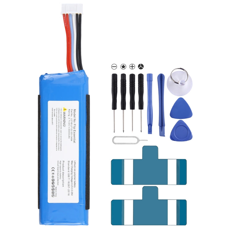 Batteria sostitutiva L0748-LF da 3000 mAh per JBL Flip Essential / Flip 3 Stealth Edition / Flip 3 SE, For JBL Flip Essential / Flip 3 Stealth Edition / Flip 3 SE Batteria sostitutiva L0748-LF da 3000 mAh per JBL Flip Essential / Flip 3 Stealth Edition / Flip 3 SE, For JBL Flip Essential / Flip 3 Stealth Edition / Flip 3 SE